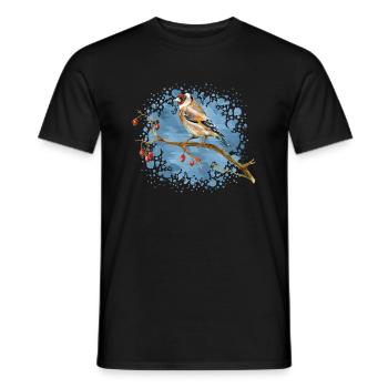 Bunter Vogel - Männer T-Shirt - Schwarz - Vorne - AI Model Male 178 light (178cm)