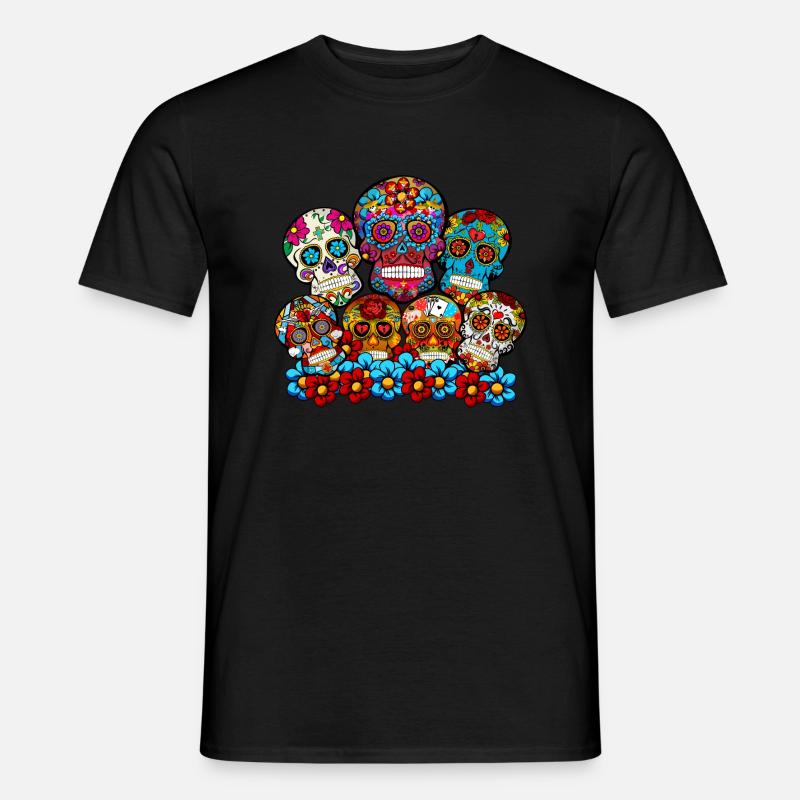 Gruppe von Schädeln - Männer T-Shirt - Schwarz