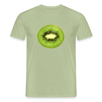 kiwi - T-shirt homme - vert sauge - Devant - AI Model Male 178 light (178cm)