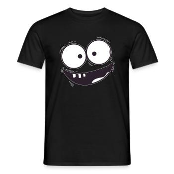 Der Grinse Mann - Männer T-Shirt - Schwarz - Vorne - AI Model Male 178 light (178cm)