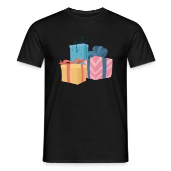 Set cadeau - T-shirt homme - noir - Devant - AI Model Male 178 light (178cm)