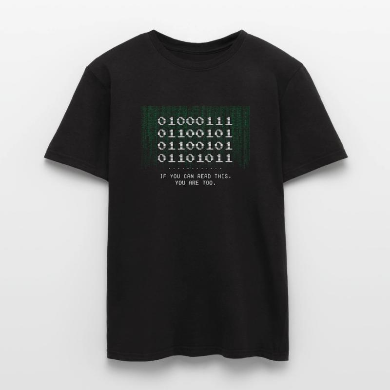Geek Tee - Geek word in Binary Code for Funny Nerd Men's T-Shirt