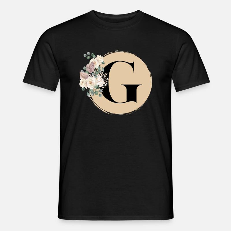 Buchstabe G - Männer T-Shirt - Schwarz