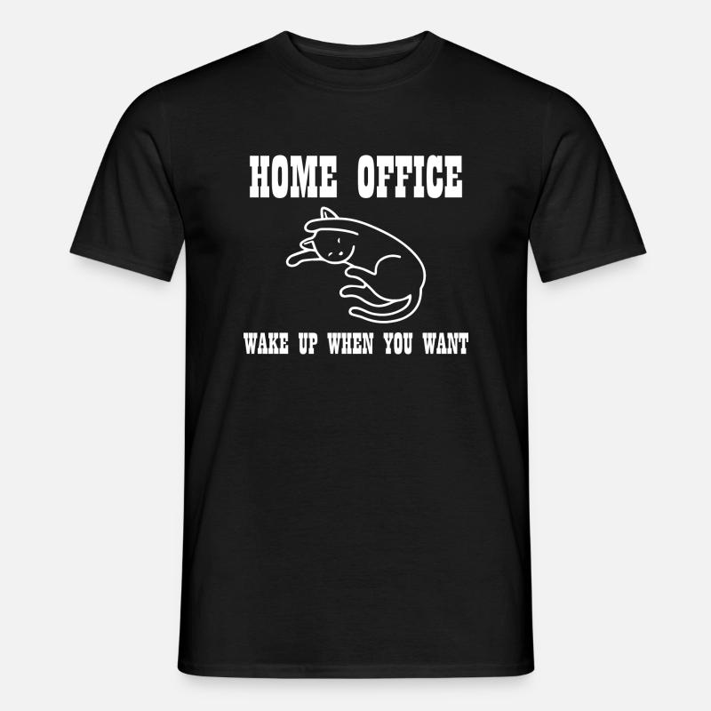 Home Office Work - Männer T-Shirt - Schwarz