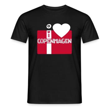 Copenhague - T-shirt homme - noir - Devant - AI Model Male 178 light (178cm)