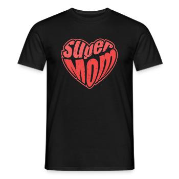 Supermom Mama Muttertag Hero - Männer T-Shirt - Schwarz - Vorne - AI Model Male 178 light (178cm)