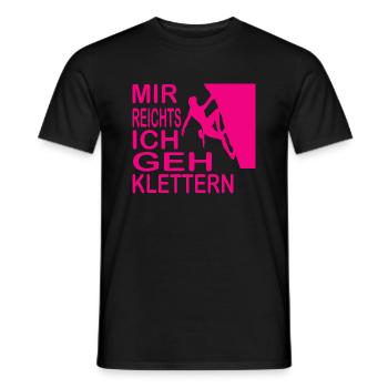 climbing - Männer T-Shirt - Schwarz - Vorne - AI Model Male 178 light (178cm)