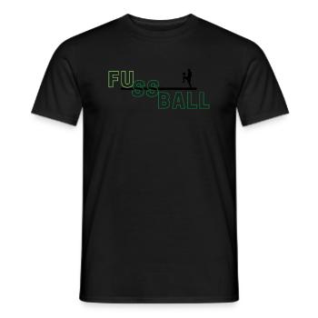 FUssball - Männer T-Shirt - Schwarz - Vorne - AI Model Male 178 light (178cm)