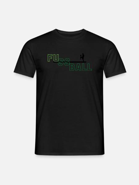 FUssball - Männer T-Shirt - Schwarz