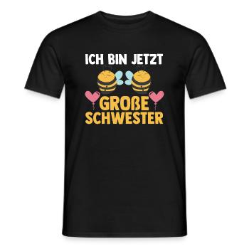 Schwester Bienen grosse Schwester Geschwister Gesc - Männer T-Shirt - Schwarz - Vorne - AI Model Male 178 light (178cm)