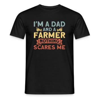 Bauernhof Traktor Landwirtschaft Geschenk - Männer T-Shirt - Schwarz - Vorne - AI Model Male 178 light (178cm)
