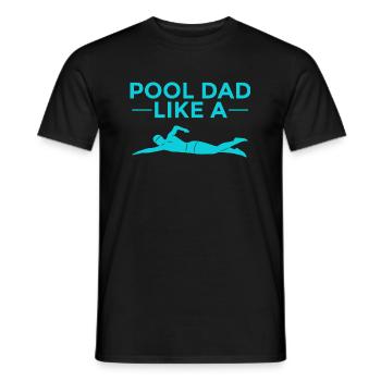 Je suis le leader de la piscine et j’adore les comprimés de chlore - T-shirt homme - noir - Devant - AI Model Male 178 light (178cm)