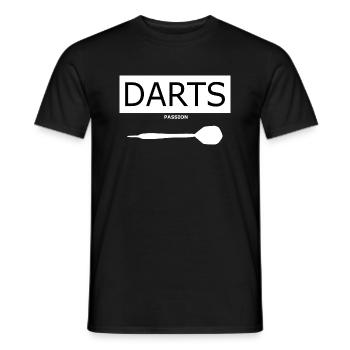 Darts Passion Geschenk Geburtstag Idee WM - Männer T-Shirt - Schwarz - Vorne - AI Model Male 178 light (178cm)