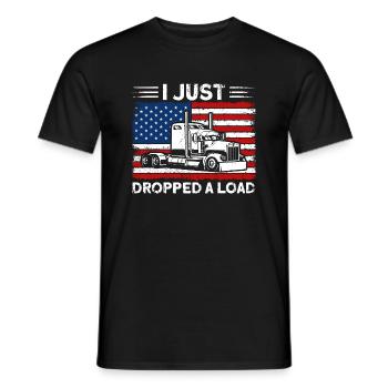 Truck Driver Trucker Trucker Trucker Gift - Men's T-Shirt - black - Front - AI Model Male 178 light (178cm)