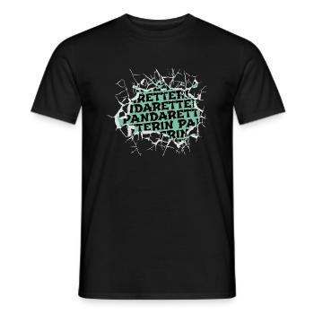 geburtstagsgeschenkidee fleischistmord hund - Männer T-Shirt - Schwarz - Vorne - AI Model Male 178 light (178cm)