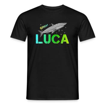 Luca Name Luca - Männer T-Shirt - Schwarz - Vorne - AI Model Male 178 light (178cm)