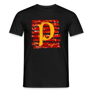 Bandes E 232 P - T-shirt homme - noir - Devant - AI Model Male 178 light (178cm)