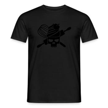 Cupcake skull - Männer T-Shirt - Schwarz - Vorne - AI Model Male 178 light (178cm)