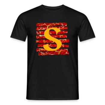 Bande E 232 s - T-shirt homme - noir - Devant - AI Model Male 178 light (178cm)