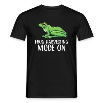 Mode de récolte de grenouilles sur Conception pour un chasseur de grenouilles - T-shirt homme - noir - Devant - AI Model Male 178 light (178cm)