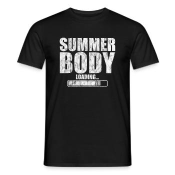 Summer Body Loading 3 - Men's T-Shirt - black - Front - AI Model Male 178 light (178cm)