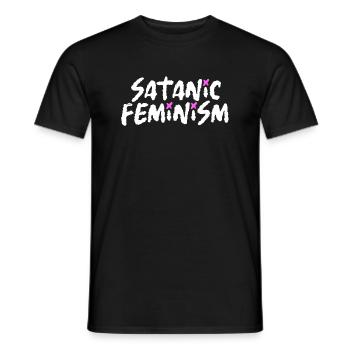 Féminisme satanique - T-shirt homme - noir - Devant - AI Model Male 178 light (178cm)
