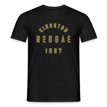 REGGAE 1967 - Men's T-Shirt - black - Front - AI Model Male 178 light (178cm)