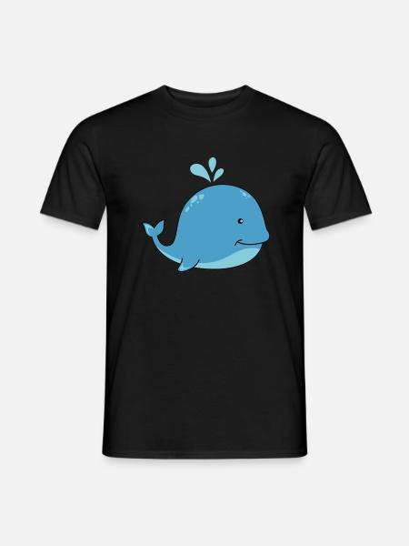 Baleine douce - T-shirt homme - noir