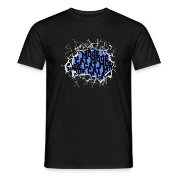 Chat de maison drôle citation amoureux des animaux anniversaire - T-shirt homme - noir - Devant - AI Model Male 178 light (178cm)