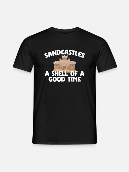Kids Sandcastle Kit Gear Sandcastle Set Toys - Men's T-Shirt - black