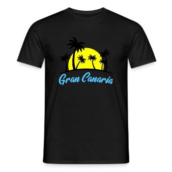 Gran Canaria - Men's T-Shirt - black - Front - AI Model Male 178 light (178cm)
