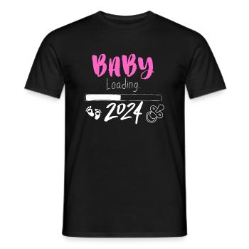 BABY loading 2024 - Männer T-Shirt - Schwarz - Vorne - AI Model Male 178 light (178cm)