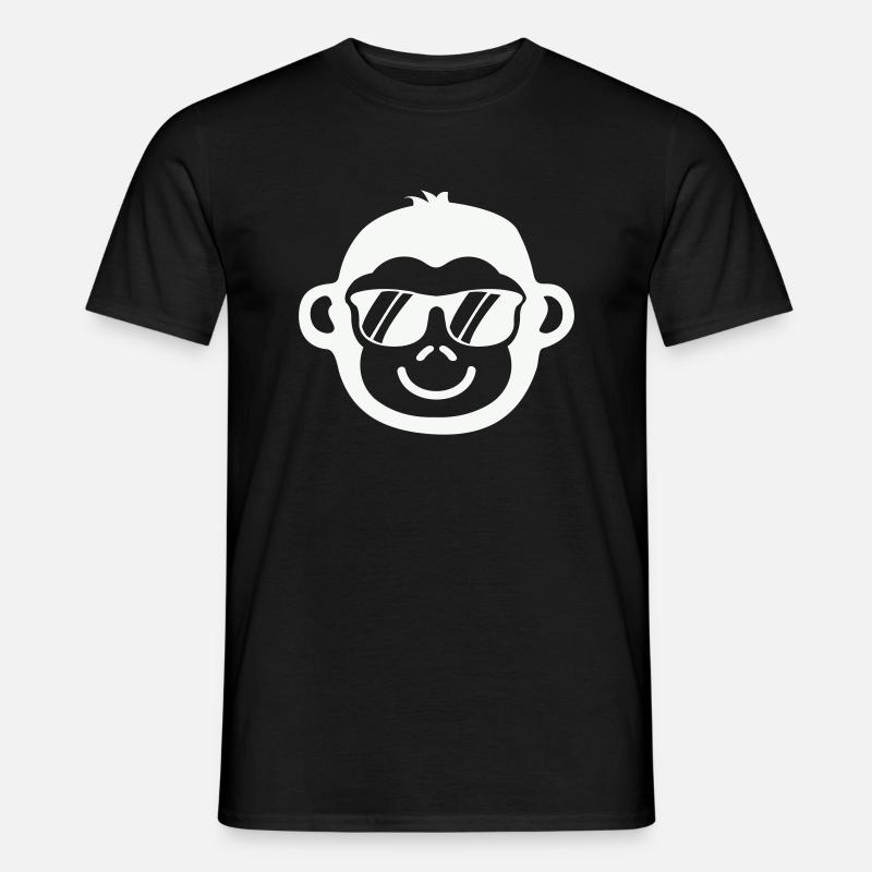 Cooler Affe - Männer T-Shirt - Schwarz