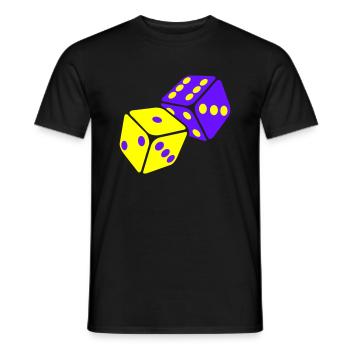 Cube - Men's T-Shirt - black - Front - AI Model Male 178 light (178cm)