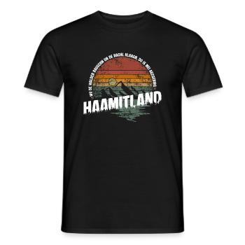 Heimatland Erzgebirge - Männer T-Shirt - Schwarz - Vorne - AI Model Male 178 light (178cm)