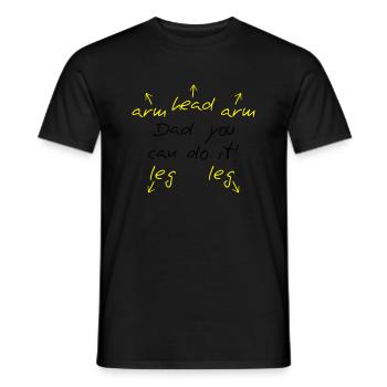 You can do it Dad - Männer T-Shirt - Schwarz - Vorne - AI Model Male 178 light (178cm)