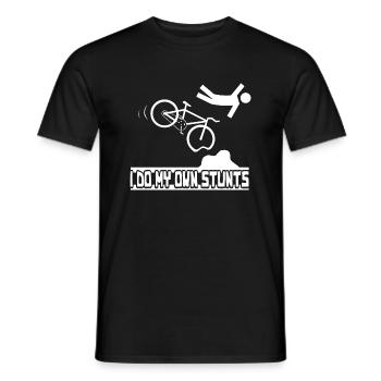 I do my own Stunts - Männer T-Shirt - Schwarz - Vorne - AI Model Male 178 light (178cm)