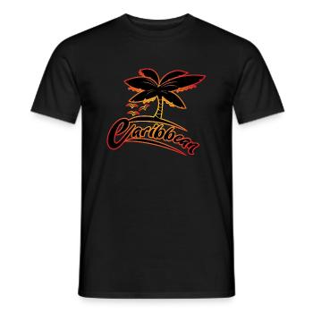 caribbean - Men's T-Shirt - black - Front - AI Model Male 178 light (178cm)