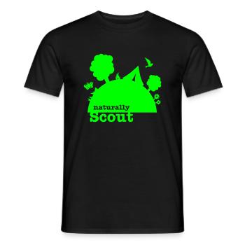 naturally scout - T-shirt homme - noir - Devant - AI Model Male 178 light (178cm)