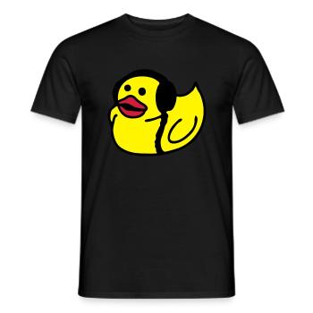 duck - Men's T-Shirt - black - Front - AI Model Male 178 light (178cm)
