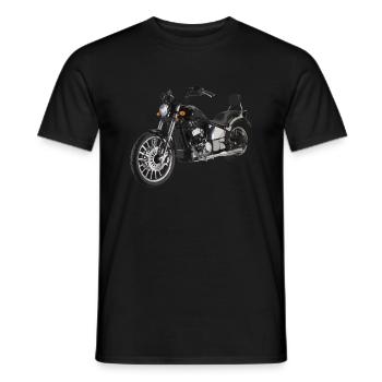 Moto Biker Shopper - T-shirt homme - noir - Devant - AI Model Male 178 light (178cm)