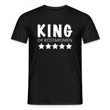 king of röstaromen - Männer T-Shirt - Schwarz - Vorne - AI Model Male 178 light (178cm)