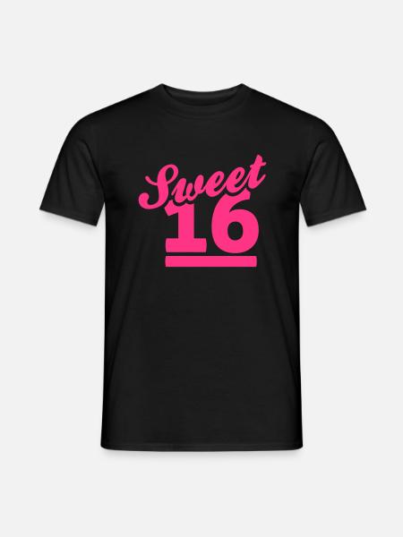 sweet 16 - Men's T-Shirt - black