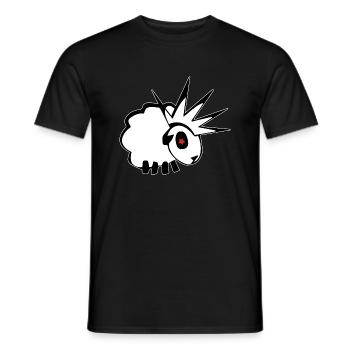 OVEJA PUNK - T-shirt homme - noir - Devant - AI Model Male 178 light (178cm)