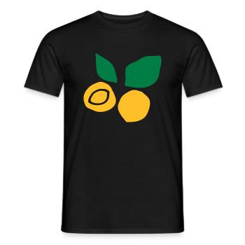 Apricot fruit c2 - Men's T-Shirt - black - Front - AI Model Male 178 light (178cm)