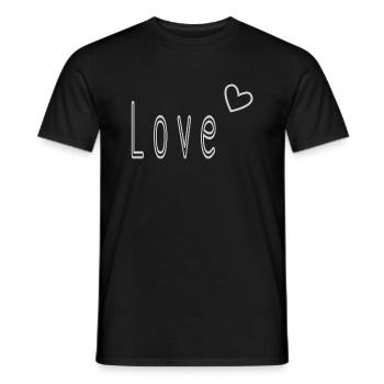 VALENTINSTAG. ICH LIEBE DICH. ICH LIEBE DICH. LIEBE. LIEBE - Männer T-Shirt - Schwarz - Vorne - AI Model Male 178 light (178cm)