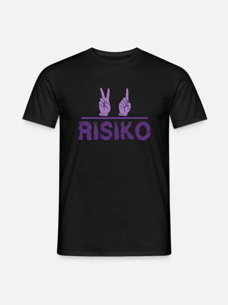 2 - 1 - Risk - Men's T-Shirt - black