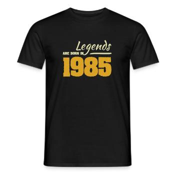 1985 - T-shirt homme - noir - Devant - AI Model Male 178 light (178cm)