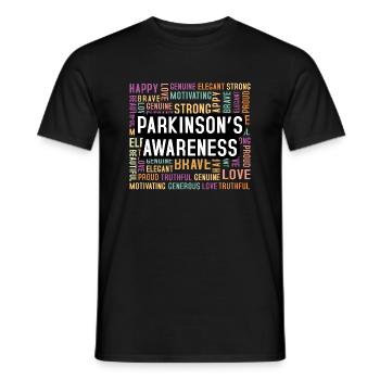 Parkinsons Sensibiless. Psychiater Gift - Männer T-Shirt - Schwarz - Vorne - AI Model Male 178 light (178cm)