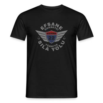 Edirne - Männer T-Shirt - Schwarz - Vorne - AI Model Male 178 light (178cm)
